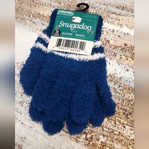Snugadoo Kids Blue Fuzzy Gloves Size 2-4T